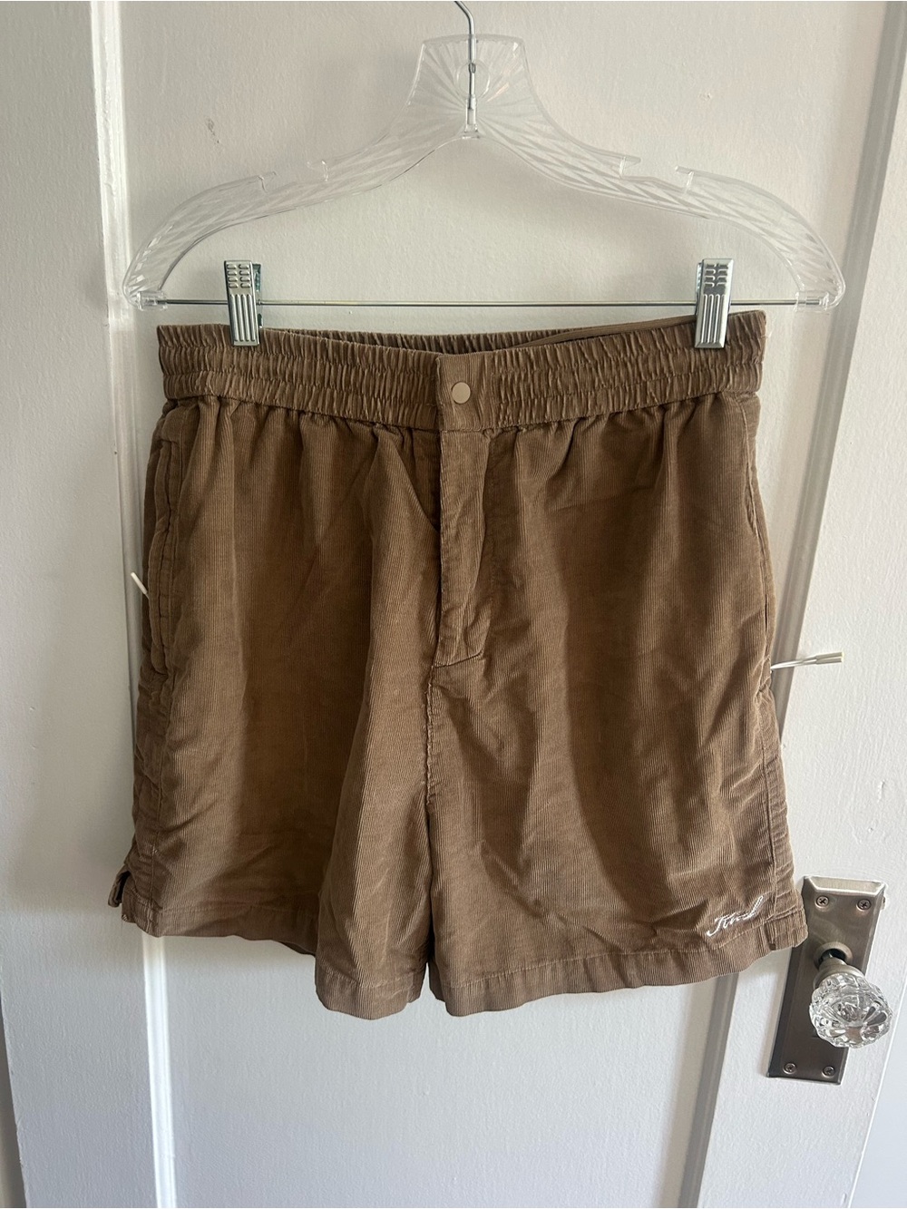 Kith Men's Brown Micro Cord Active Short Size Small